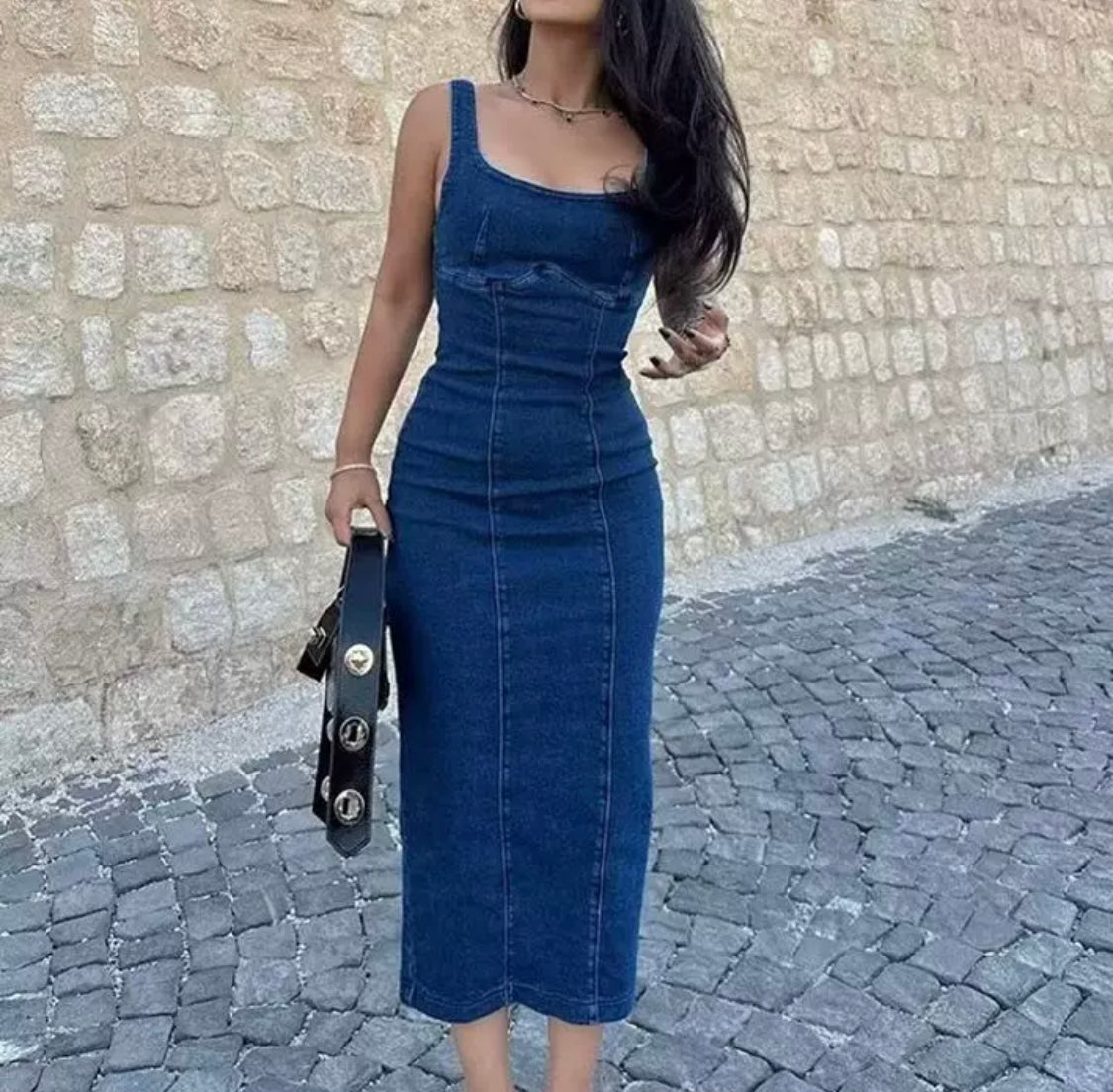 Denim Maxikleid