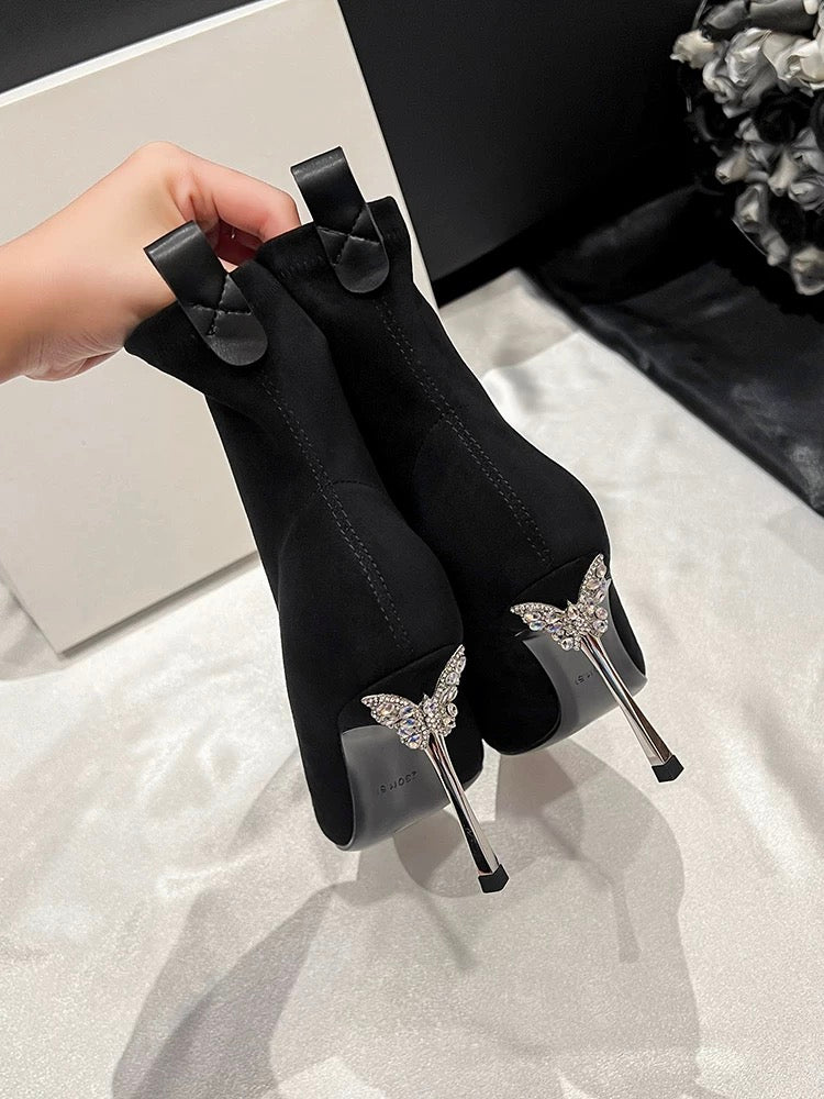 Elegance Stiletto Ankle Boots
