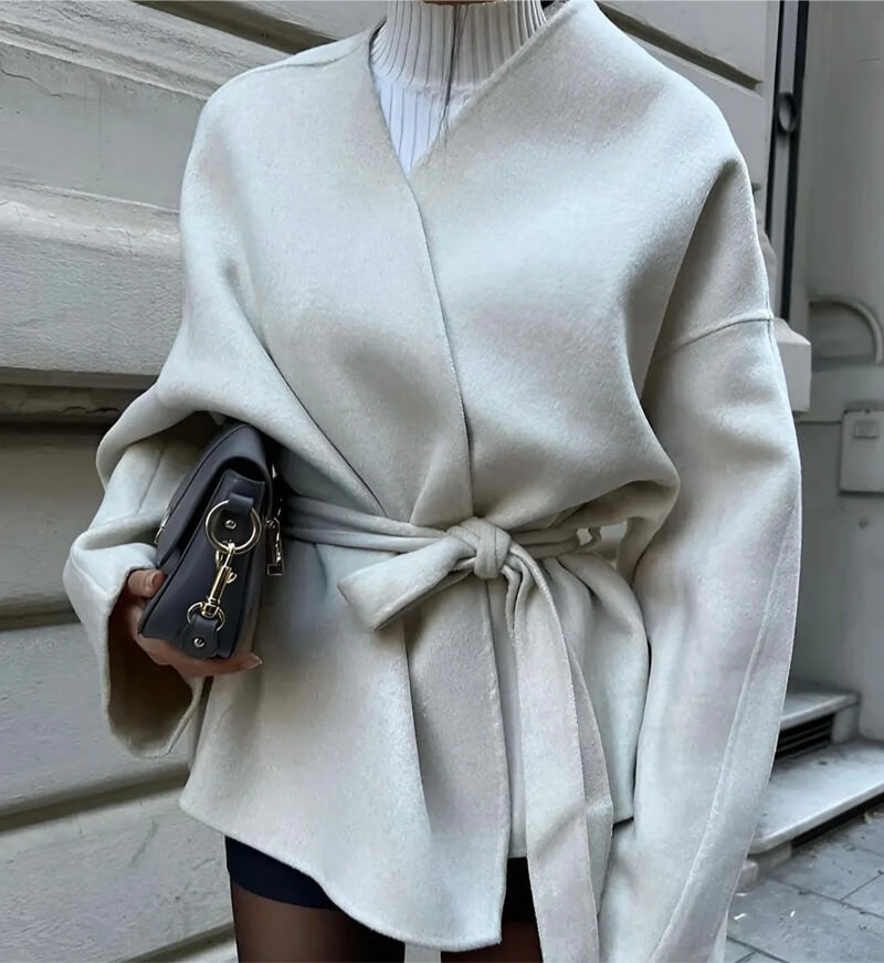 Kimono-Jacke in Cremeweiß
