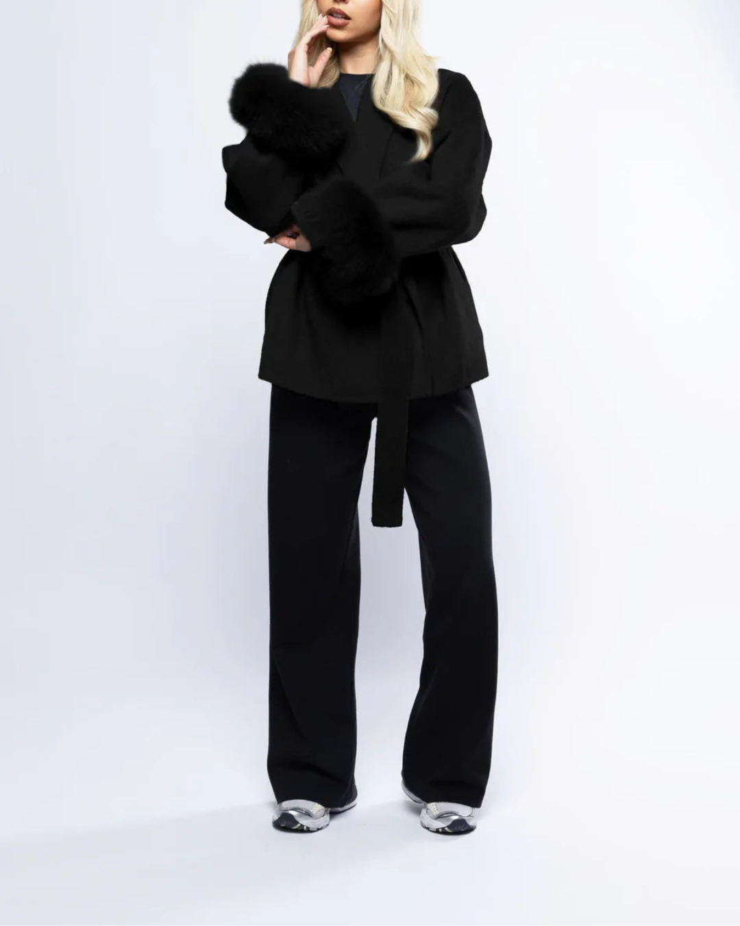 Sophia Belted Coat - Jacke