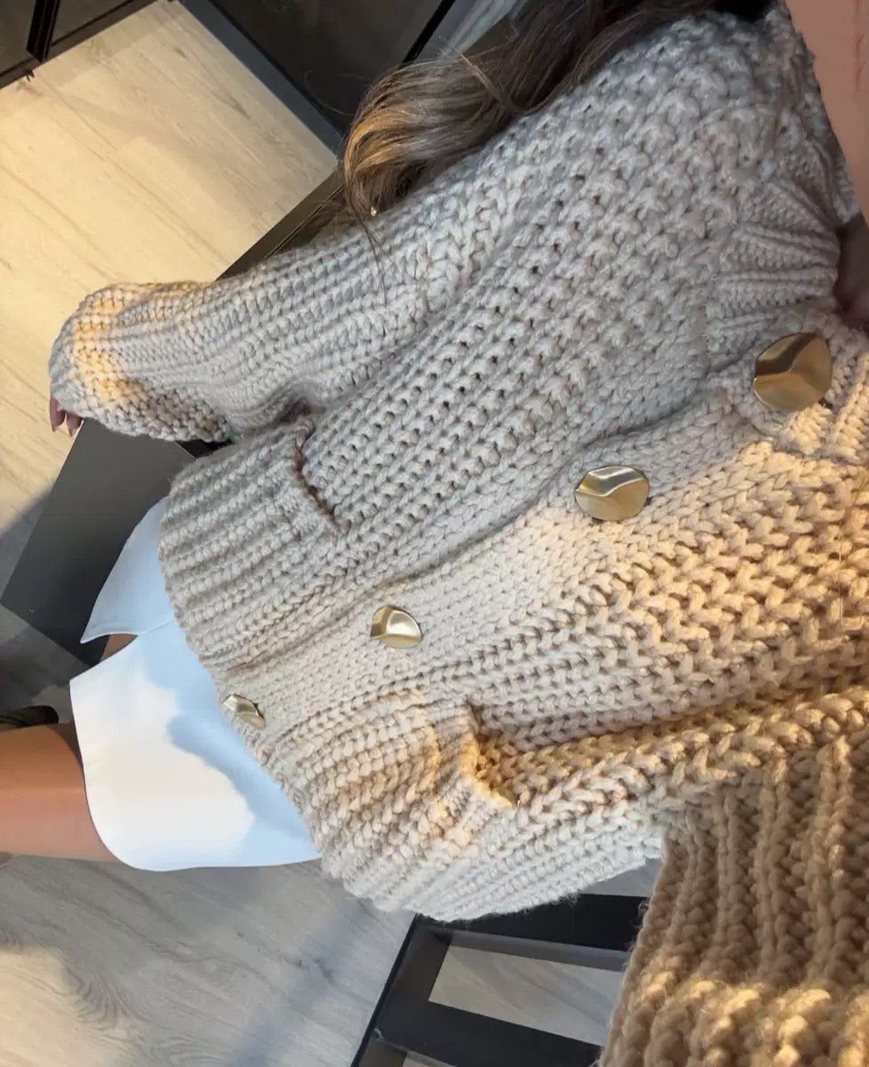 Trendiger Kurz-Strickpullover