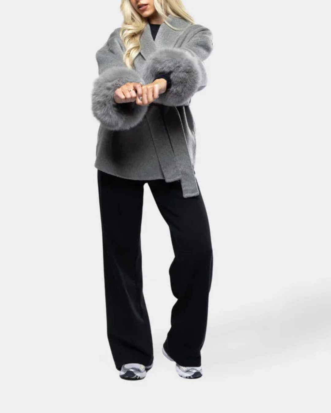 Sophia Belted Coat - Jacke
