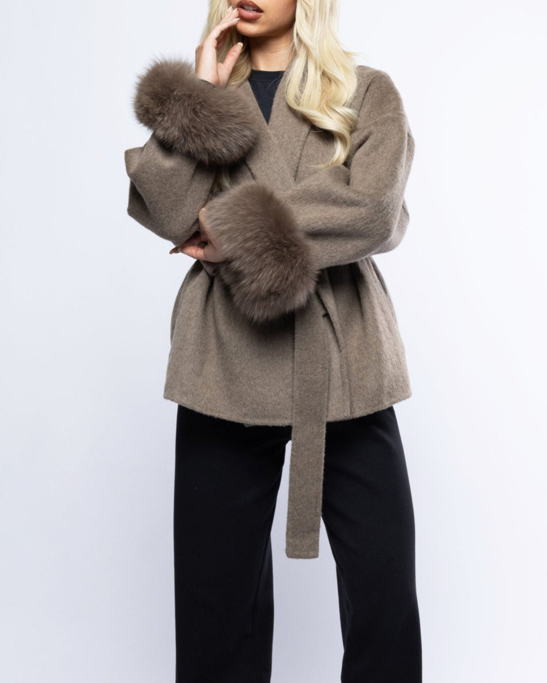 Sophia Belted Coat - Jacke