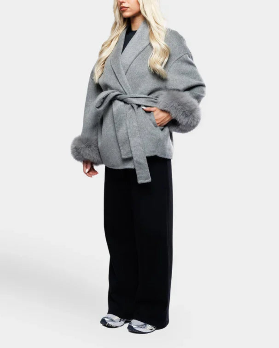 Sophia Belted Coat - Jacke