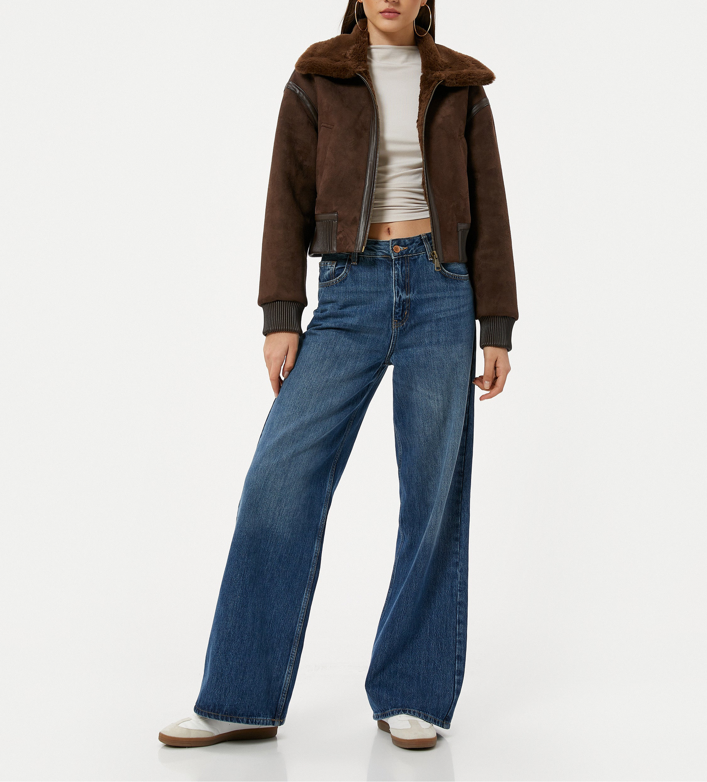 Shearling Bomberjacke Damen