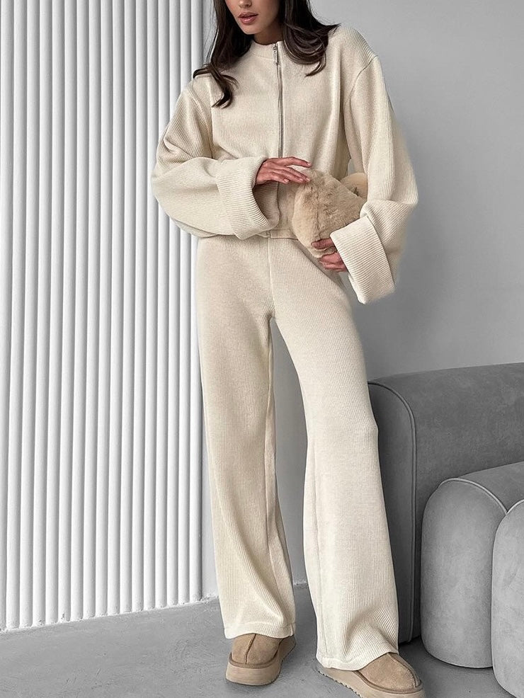 Soft Touch Lounge Set – Jacke & Hose