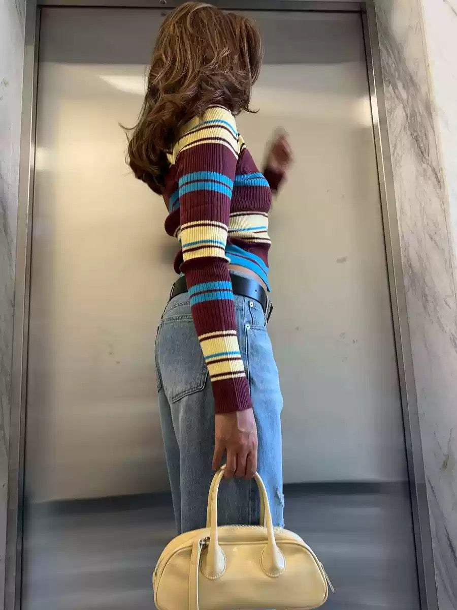 Herbsttöne in Streifenoptik