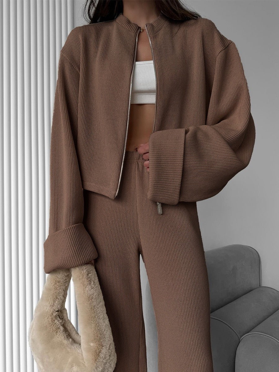 Soft Touch Lounge Set – Jacke & Hose