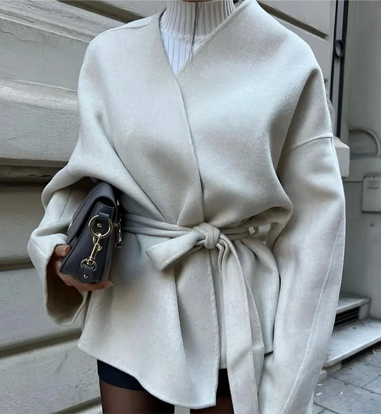 Kimono-Jacke in Cremeweiß