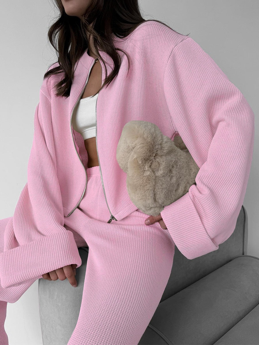 Soft Touch Lounge Set – Jacke & Hose