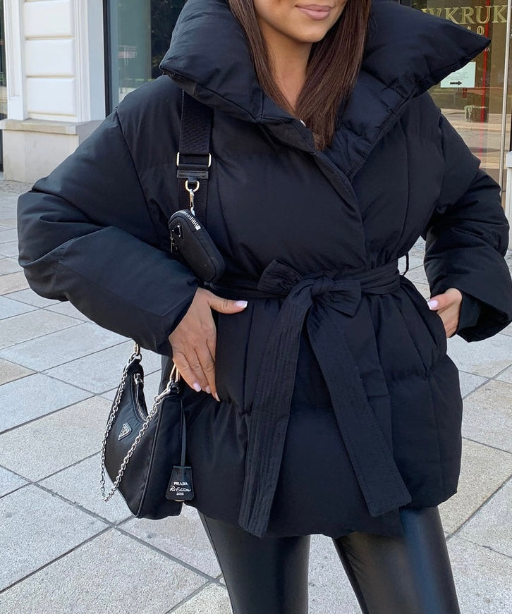 Damen Übergangsjacke „Soft Belt“ – Modern & figurbetont