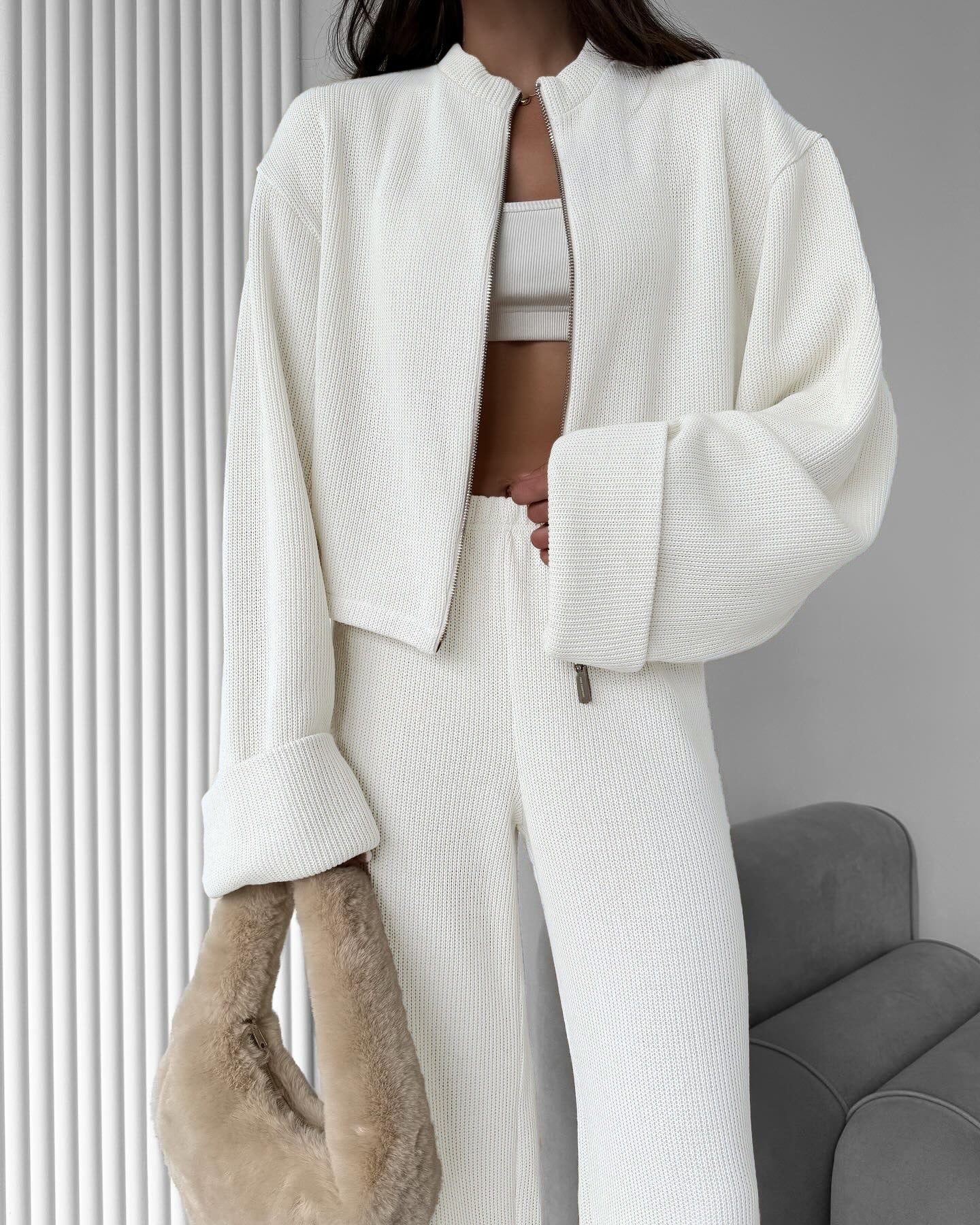 Soft Touch Lounge Set – Jacke & Hose