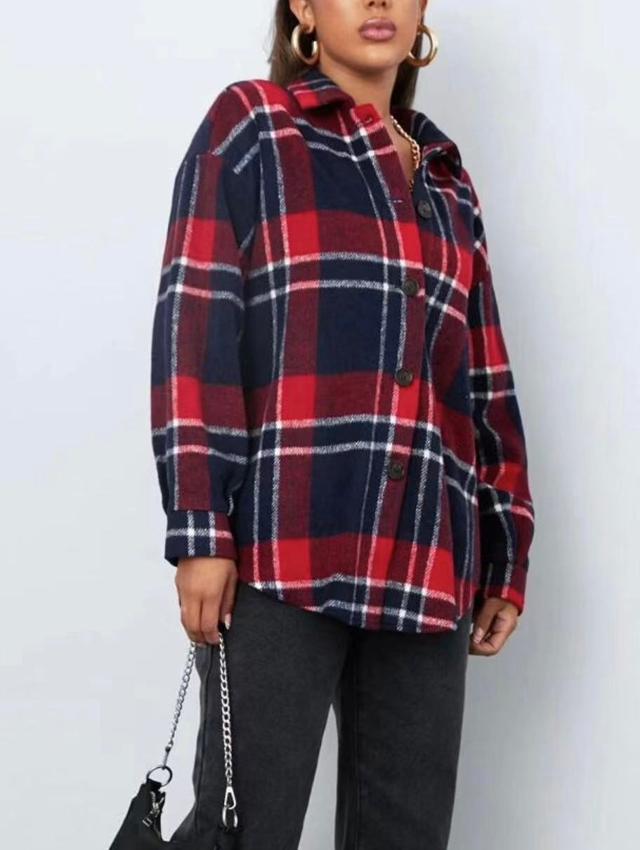 Casual Checked Overshirt – Lässiger Karo-Look