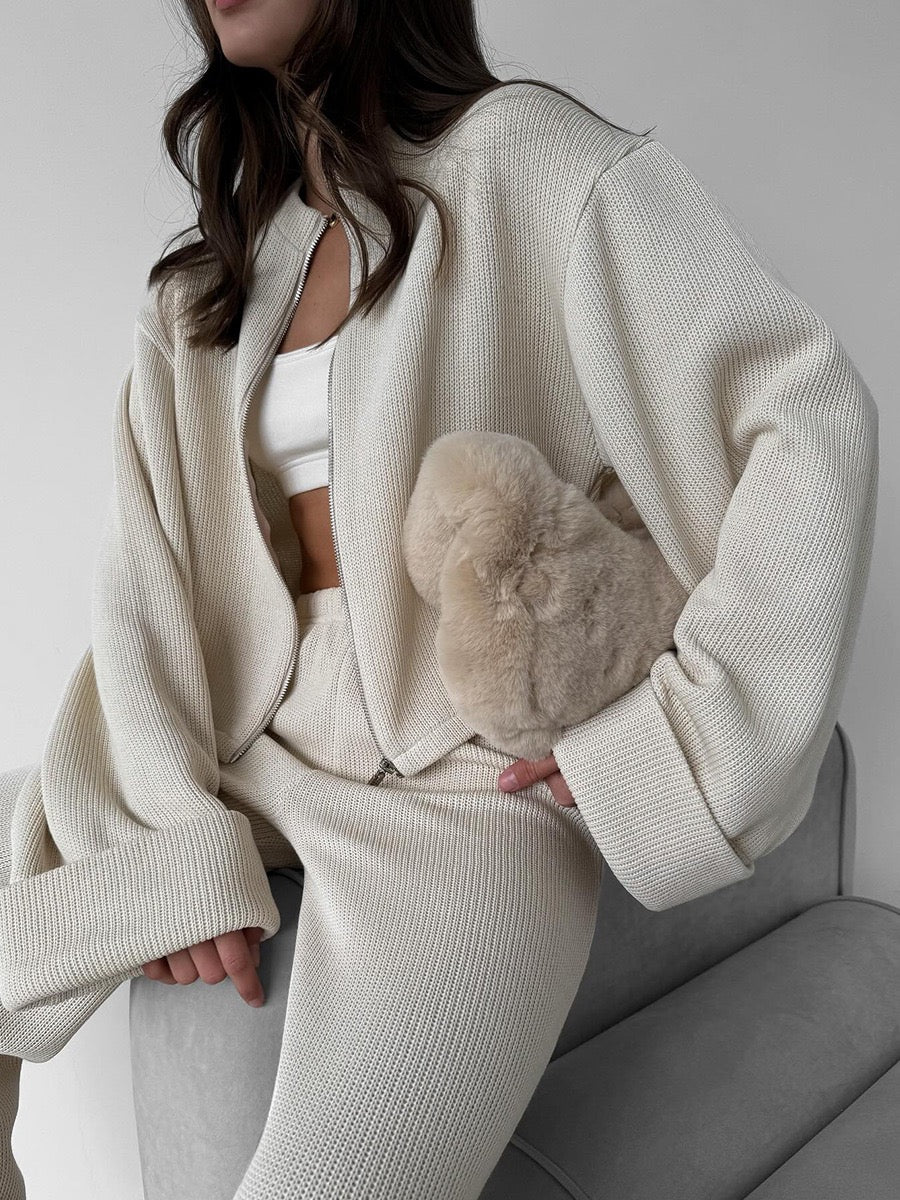 Soft Touch Lounge Set – Jacke & Hose