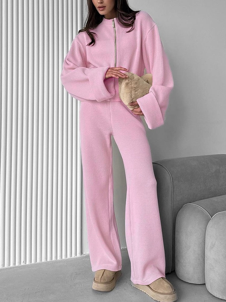 Soft Touch Lounge Set – Jacke & Hose