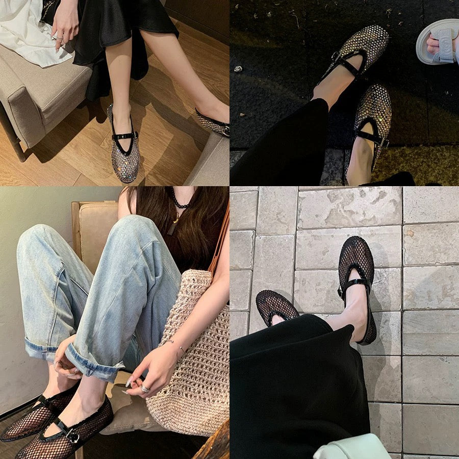 Crystal Glam Flats