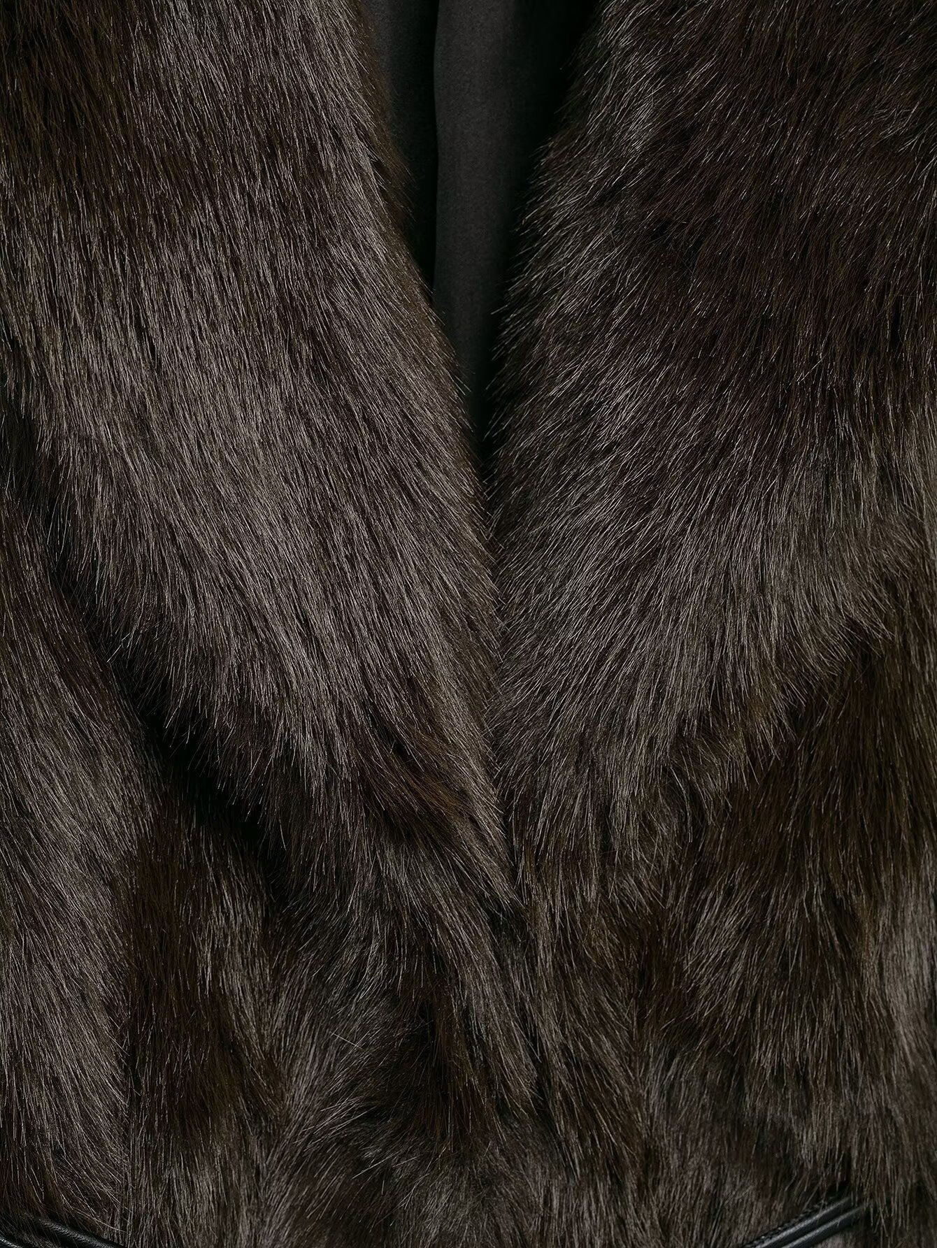 Soft Luxe Kunstfelljacke mit Gürtel