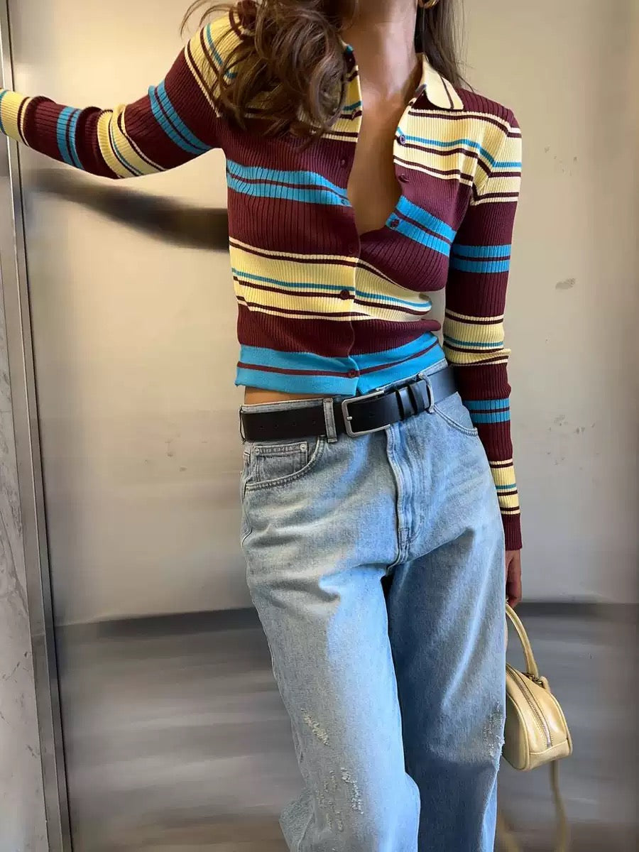 Herbsttöne in Streifenoptik