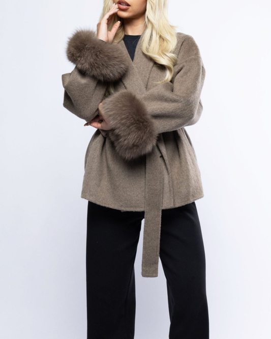 Sophia Belted Coat - Jacke