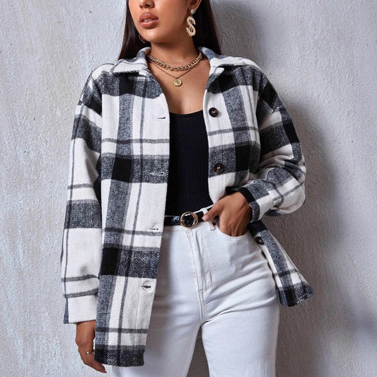 Casual Checked Overshirt – Lässiger Karo-Look