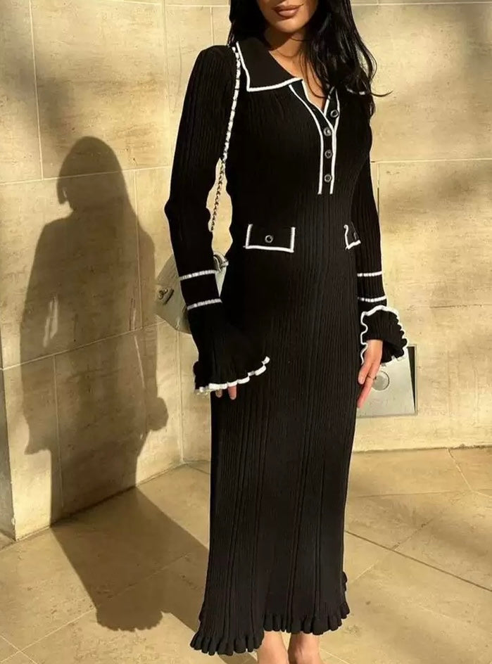 Paris Chic Strickkleid