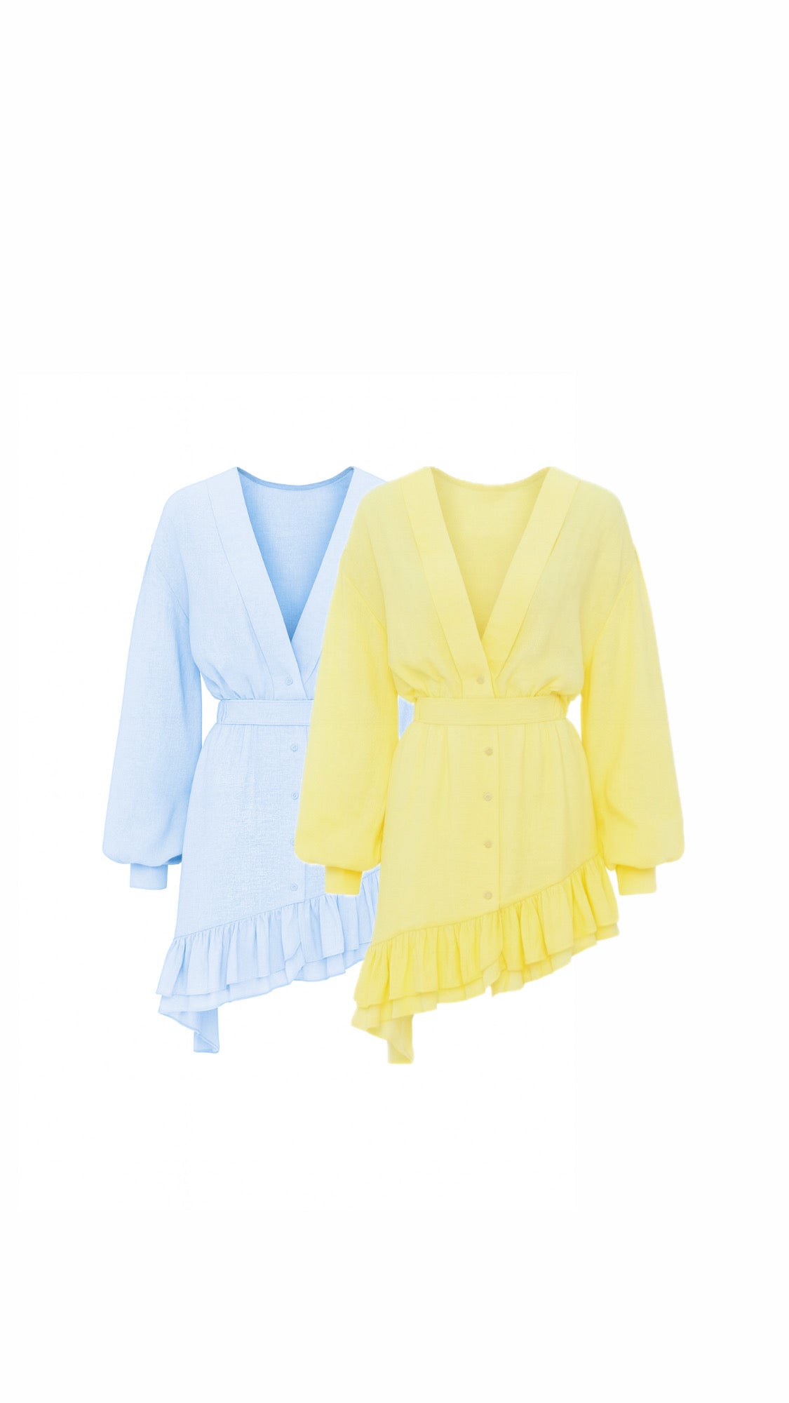 Boho-Chic Kleid mit Bindegürtel