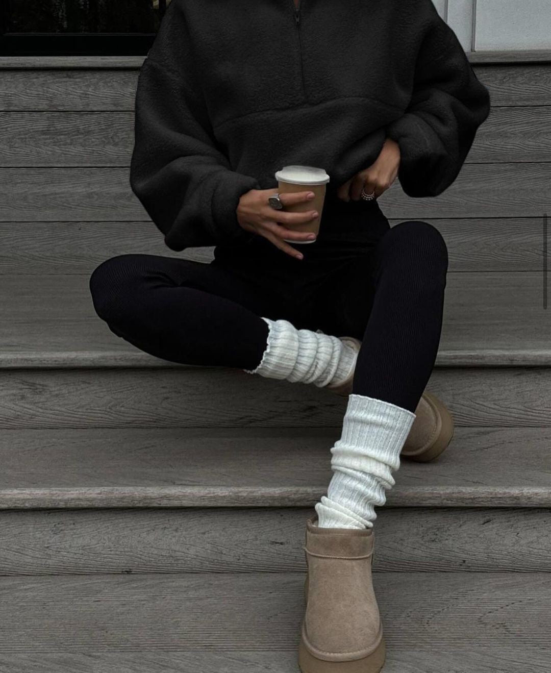 Oversized Sherpa Sweater – Minimal Look