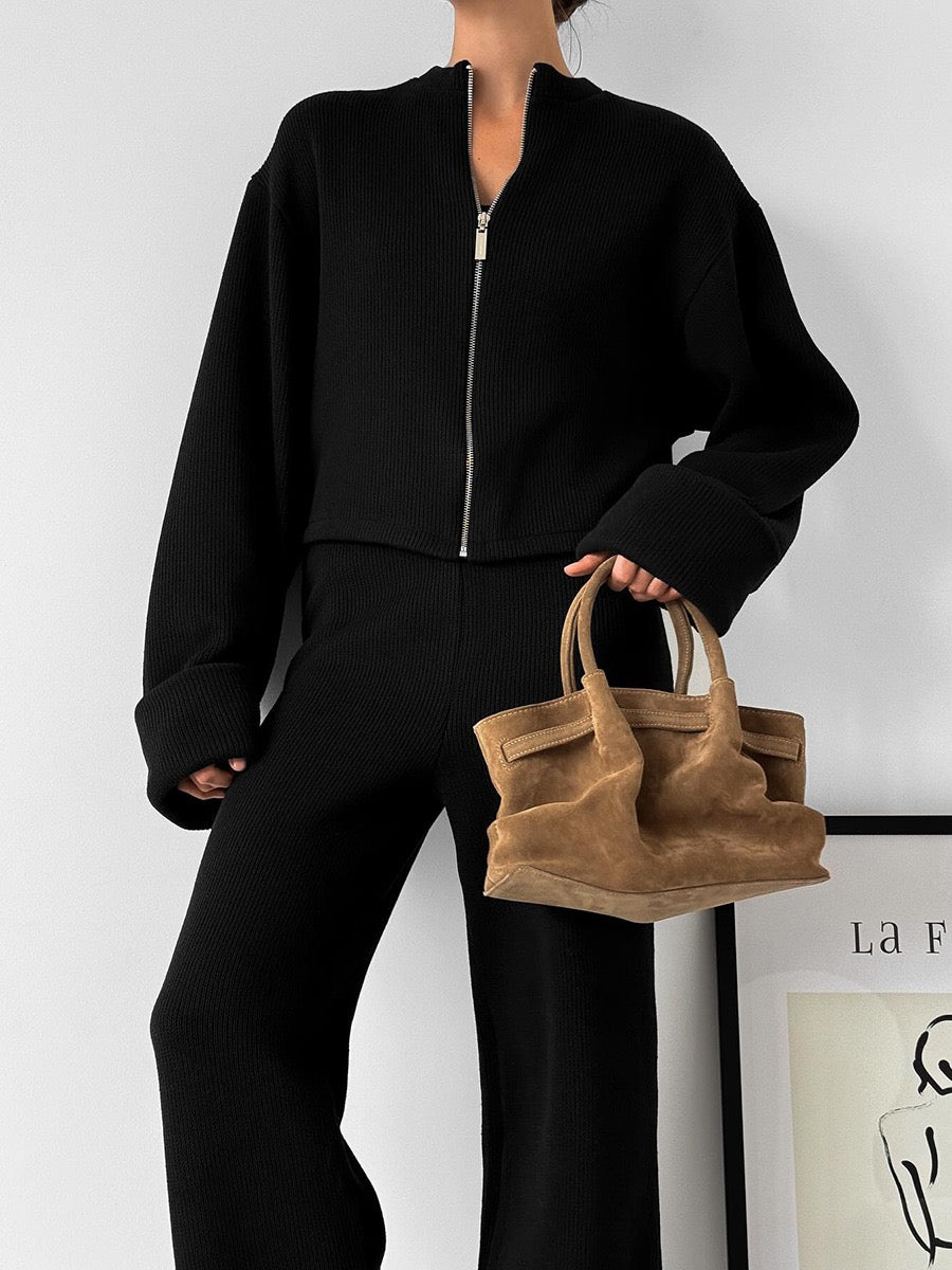 Soft Touch Lounge Set – Jacke & Hose