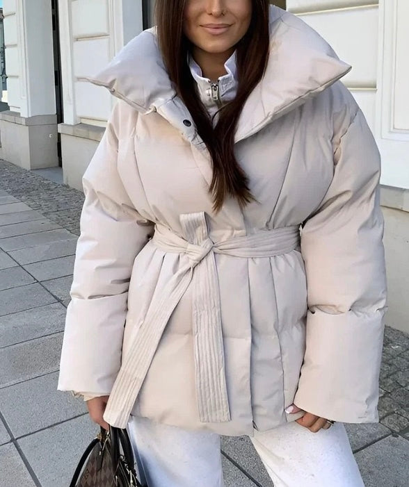 Damen Übergangsjacke „Soft Belt“ – Modern & figurbetont