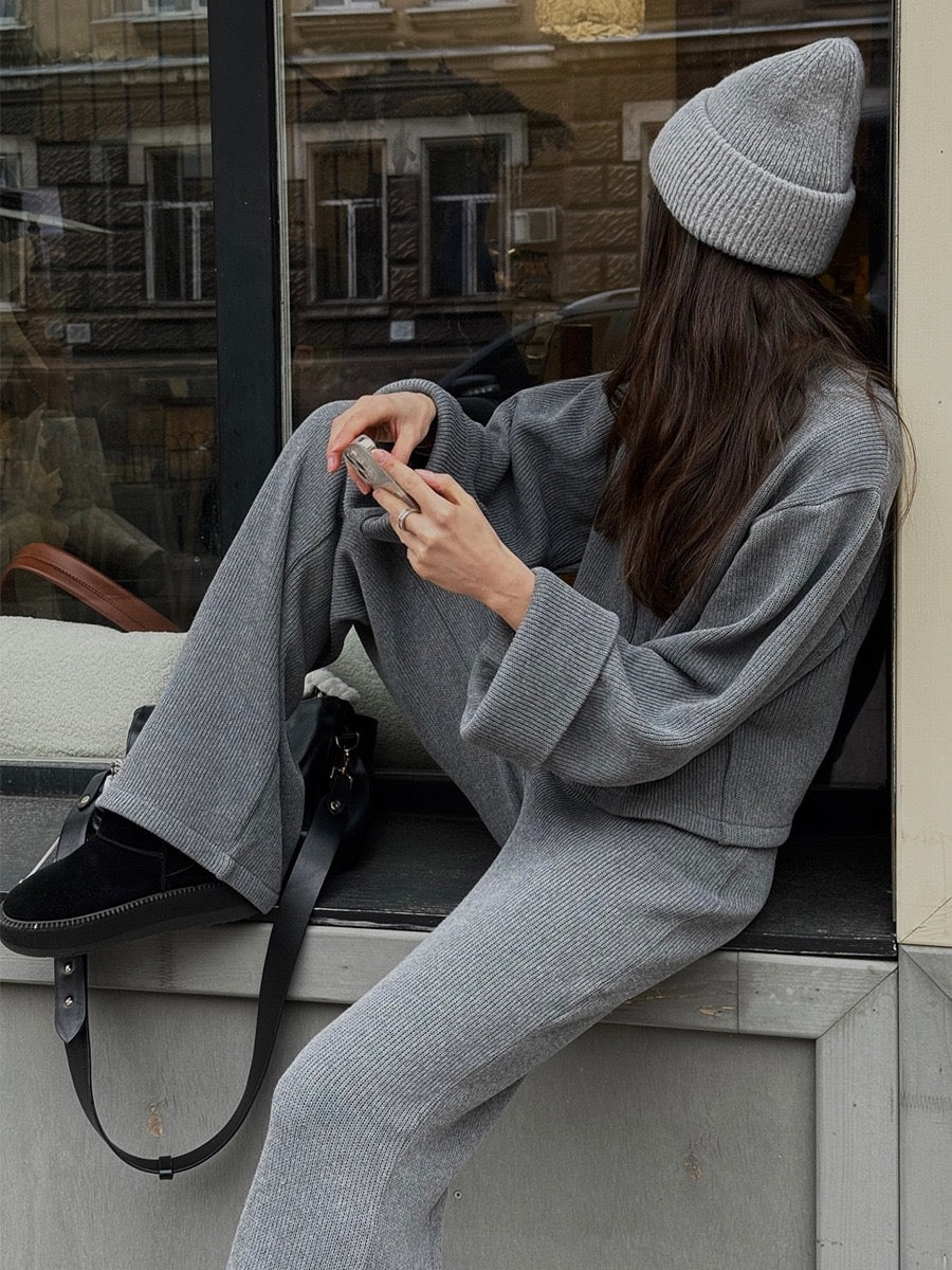 Soft Touch Lounge Set – Jacke & Hose